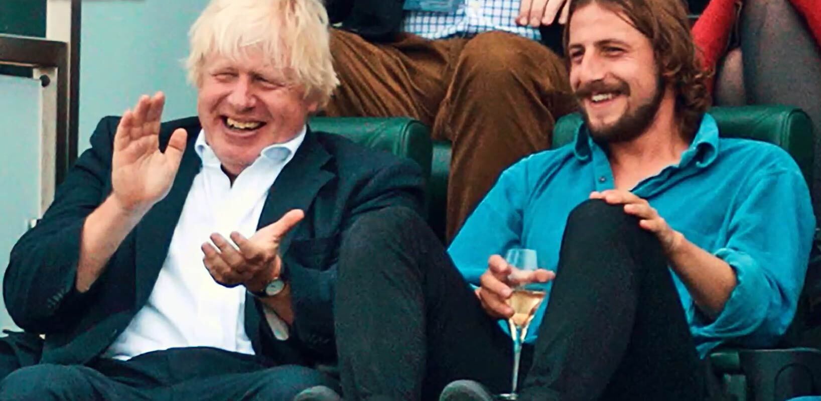 milo arthur johnson with father Boris Johnson