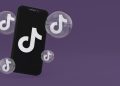 TikTok logo on a phone